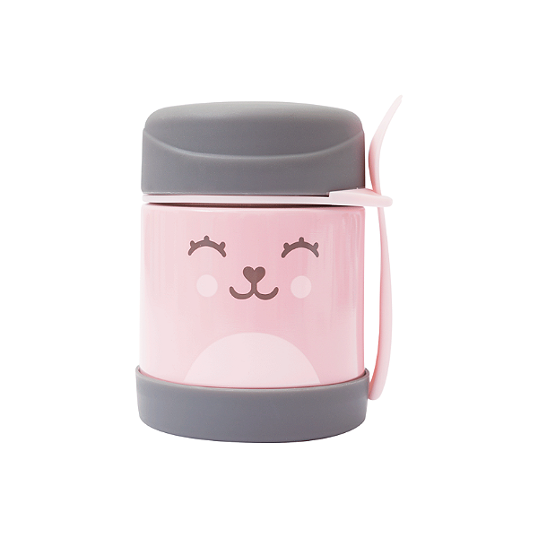 Pote térmico infantil buba gumy rosa