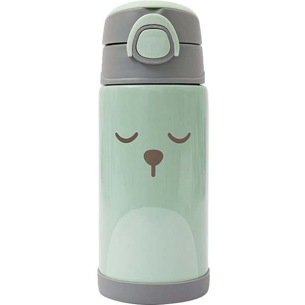 Garrafa térmica infantil buba 400ml gumy verde