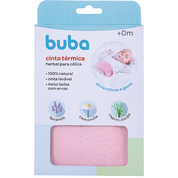 Cinta termica herbal para colica rosa buba
