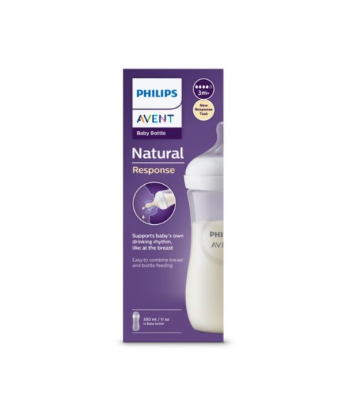 Mamadeira avent petala 3.0 330ml transparente