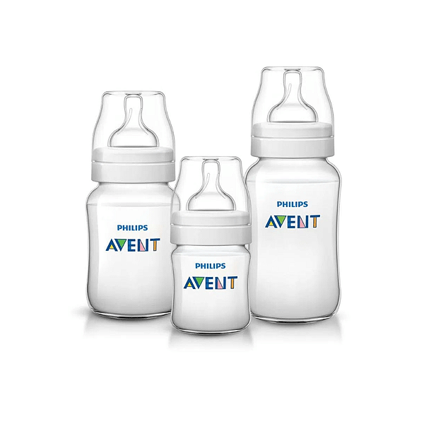 Kit de Mamadeiras anticólica 125ml + 260ml + 330ml Avent