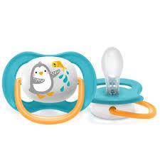 Chupeta avent ultra air individual 6-18 pinguim azul