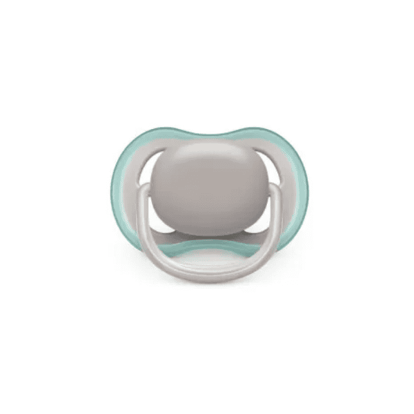 Chupeta avent ultra air individual 18M+ cinza e verde