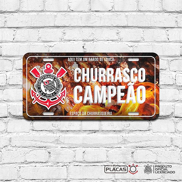 Placa Decorativa Corinthians  - Churrasco