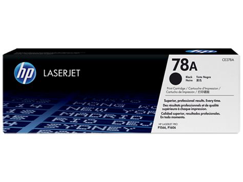 Toner HP 78A Preto Laserjet Original (CE278AB) Para HP Laserjet Pro M1536dnf, P1606dn CX 1 UN