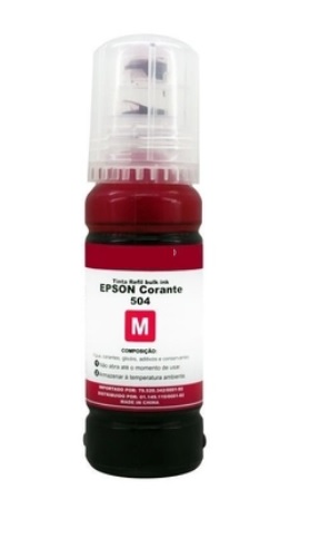 Refil de Tinta Mecsupri Compativel com EPSON 70ml T504 / T544 Magenta T504320AL