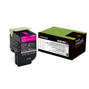 Cartucho de Toner Lexmark 808HM / 80C8HM0 Magenta Original 3K