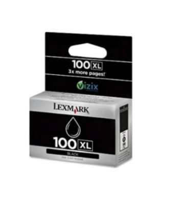 Cartucho de Tinta Lexmark 100XL 14N1068 Preto | Pro 901 705 905 205 709 209 S815 | Original 10,6ml