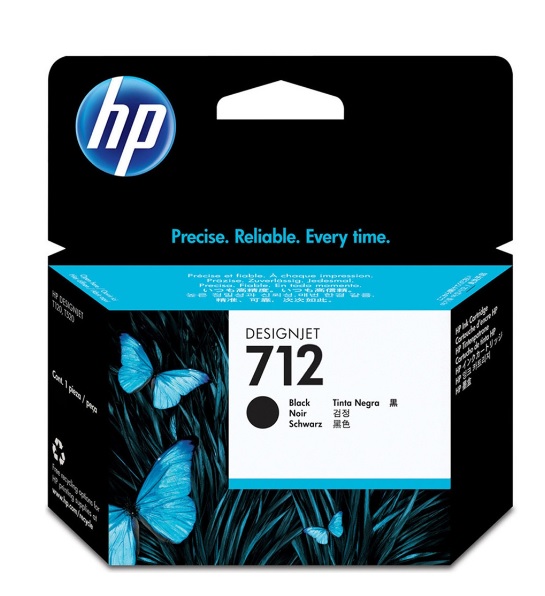CARTUCHO DE TINTA HP 712 PRETO 3ED71A ORIGINAL 80ML