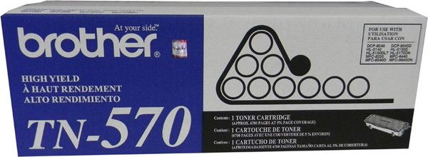 Cartucho de Toner Brother TN570 Preto Original