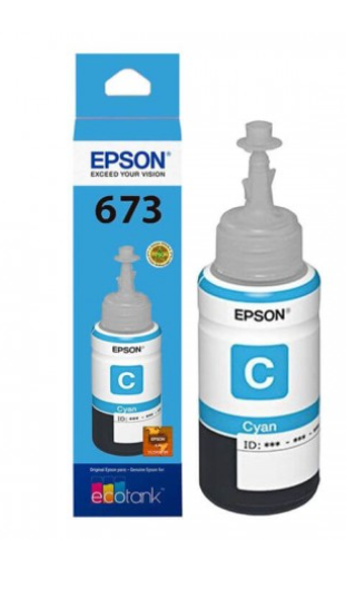 Refil de Tinta Epson 673 Ciano T673220-AL Original