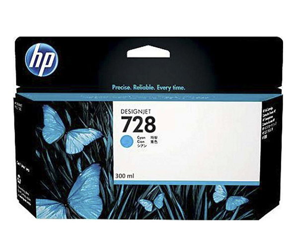Cartucho de Tinta HP 728 Ciano F9K17A Original 300ml