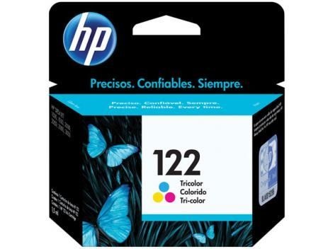 Cartucho HP 122 Colorido Original (CH562HB) Para HP DeskJet 1000, 2050, 3050, 2000 CX 1 UN