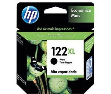 Cartucho HP 122XL Preto Original CH563HB Para HP DeskJet 1000, 2050, 3050, 2000 CX 1 UN