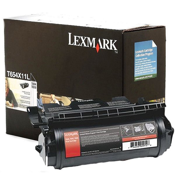 Toner Lexmark 654 T654X11L Black Original 36K