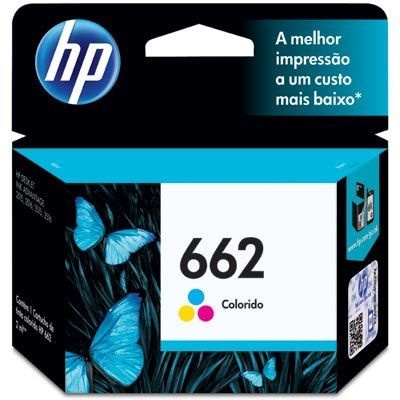 Cartucho HP 662 colorido CZ104AB Original