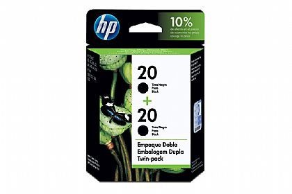 Cartucho HP 20 twin pack Preto (02xc6614dl) C8798FL Original