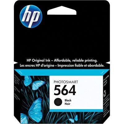 Cartucho HP 564 preto Original (CB316WL) Para HP Photosmart C309g, B210a, C5324, Deskjet 3526, Officejet 4622, 4620 CX 1 UN