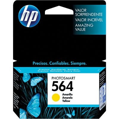 Cartucho HP 564 Amarelo Original CB320WL Para HP Photosmart C309g, B210a, C5324, Deskjet 3526, Officejet 4622, 4620 CX 1 UN