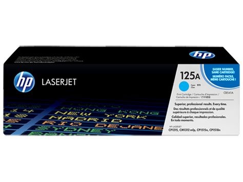 Toner HP 125A Cian Laserjet Original (CB541AB) Para HP Laserjet CP1515n, CM1312, CM1312nfi CX 1 UN