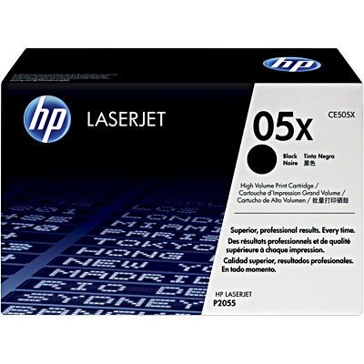 Cartucho de Toner HP 05X Preto CE505X Para HP Laserjet P2055dn Original