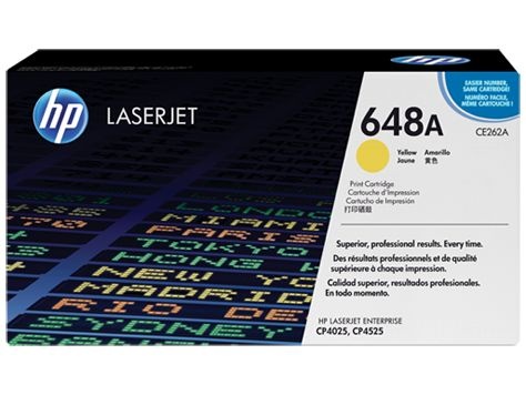 Cartucho de Toner HP LaserJet 648A Amarelo CE262A Original