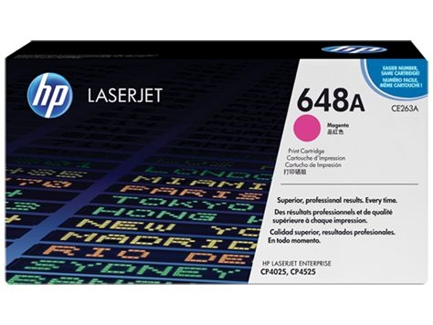 Cartucho de Toner HP LaserJet 648A Magenta CE263A Original