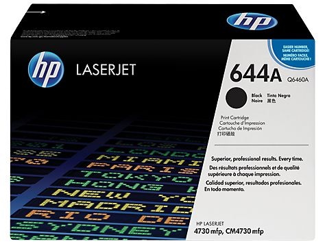 Cartucho de Toner LaserJet HP 644A Preto Q6460A Original