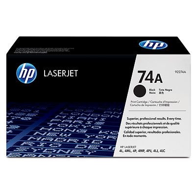 Cartucho de Toner HP 74A Preto 92274A Original