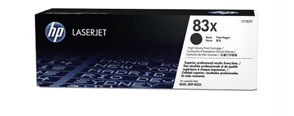 Toner HP 83X CF283X Preto Original