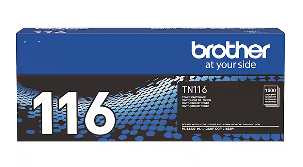 Cartucho toner para Brother, Preto, TN116BR, Brother - CX 1 UN Original tn116