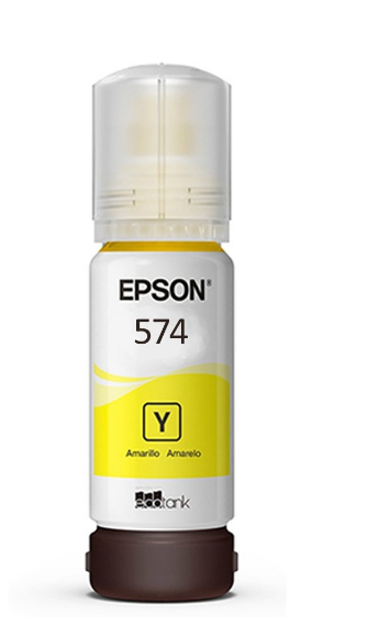 Tinta Epson T574420AL T574420 T574 Amarelo | L8050 | Original 70ml