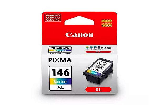 Cartucho Canon CL 146XL Colorido Original com 13ml