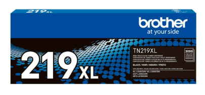 Cartucho de Toner TN219XLBKBR de alto rendimento, Preto, Brother