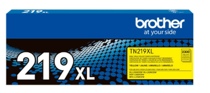 Cartucho de Toner TN219XLYBR de alto rendimento, Amarelo, Brother