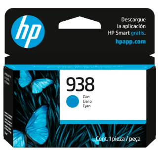 Cartucho HP 938 Ciano, Original (4S6X5PL) HP CX 1 UN