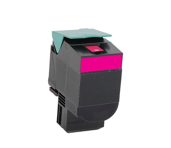 Cartucho de Toner Mecsupri Compatível com Lexmark C544 Magenta C544X1MG