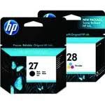 Kit com 1 Cartucho de Tinta HP 28 Color C8728ab + 1 Cartucho HP 27 Black C8727ab Original