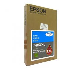 Tinta Epson Ciano 748XXL WF6590 WF6090 Original