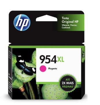 Cartucho HP 954XL Magenta Original (L0S65AB) Para HP Deskjet 7720, 7740, 8210, 8710, 8720 CX 1 UN