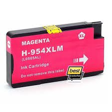 Cartucho de Tinta Mecsupri Compatível com HP 954XL Magenta L0S65AB 27ml