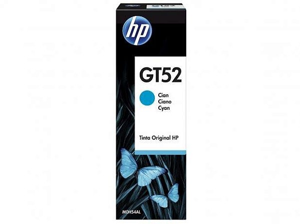 Garrafa de Tinta HP Ciano GT52 M0H54AL para HP DeskJet GT 5822 Original