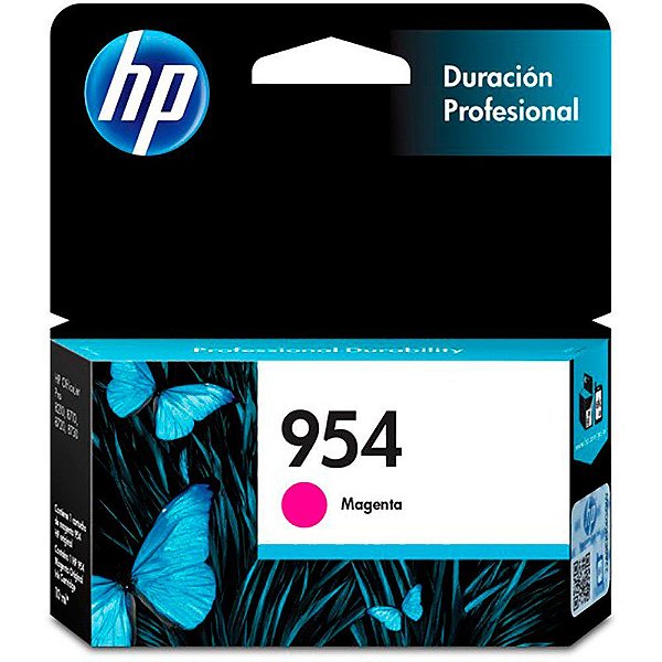 Cartucho HP 954 Magenta Original (L0S53AB) Para HP Deskjet 7720, 7740, 8210, 8710, 8720 CX 1 UN