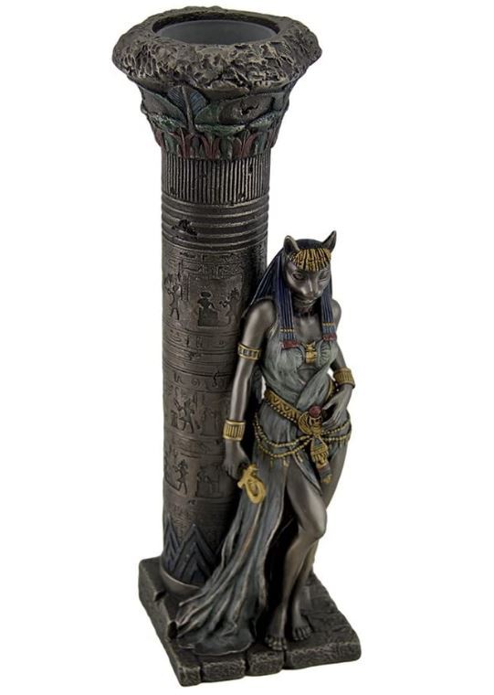 BASTET, CASTIÇAL, 28 CM.  VERONESE