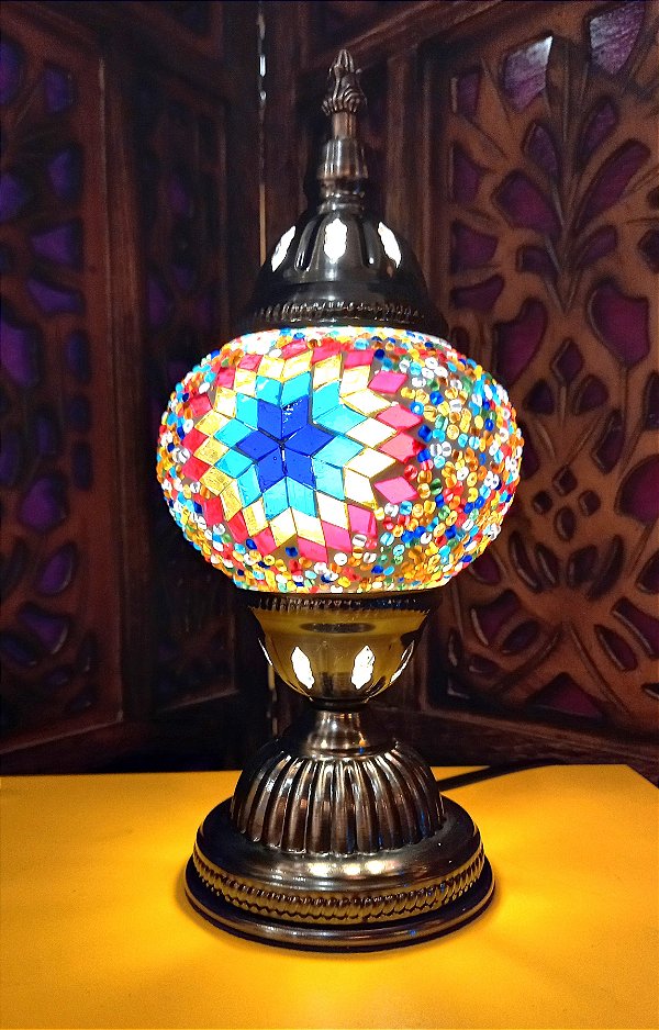 ABAJUR TURCO 30CM, ESTRELA