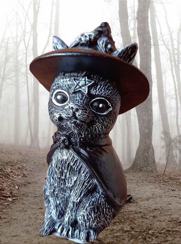 WITCH CAT WICCA 10 CM