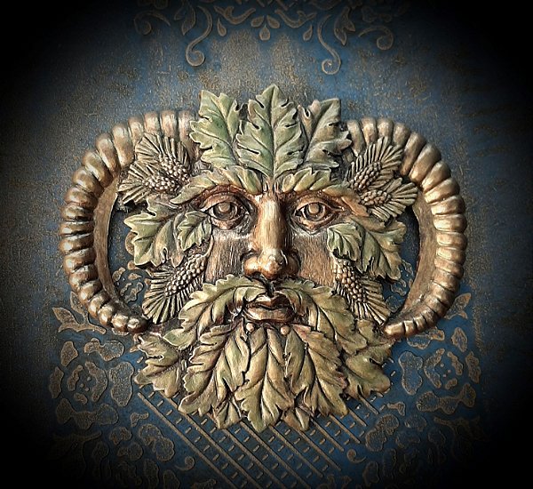 GREEN MAN, PLACA DE PAREDE, 20 CM