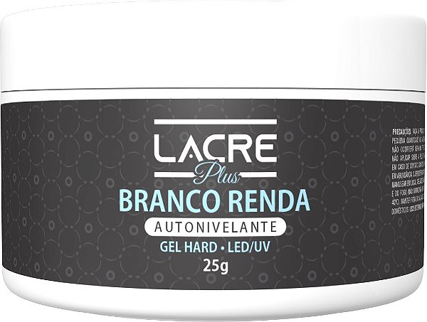 Gel Flexível Branco Renda Lacre - 25g