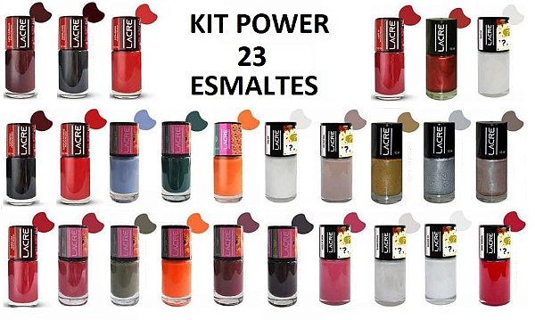 Kit Power: 23 Cores de Esmaltes Lacre Selecionados