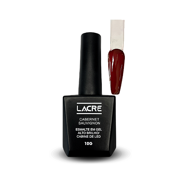 Esmalte em GEL Lacre 10G - Gran Elegance Cabernet Sauvignon
